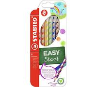 STABILO - Lápiz de color ergonómico para diestros - EASYcolors - Estuche de 6-6 colores