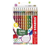 STABILO Lápiz de color ergonómico para zurdos EASYcolors Estuche 24 colores