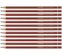 STABILO - lápiz de color premium - Original | pack de 12, rojo oscuro inglés