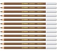 STABILO - Lápiz de color tiza-pastel - CarbOthello - Pack de 12 - tierra natural