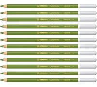 STABILO - Lápiz de color tiza-pastel - CarbOthello - Pack de 12 - verde hoja