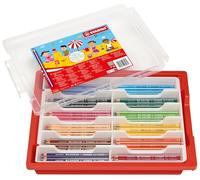 STABILO – Lápices de color Trio Thick – triangular grueso – Set escolar 96 (12 colores)