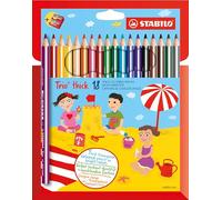 STABILO - lápiz de color triangular - Trio thick | pack de 18 y sacapuntas
