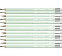 Stabilo - lápiz de grafito con goma - swano pastel - pack de 12 - col