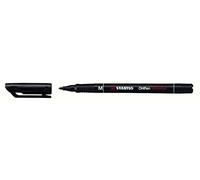 STABILO Lote de 12 bolígrafos de punta media de 1 mm de tinta indeleble negro