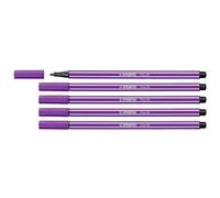 Stabilo - Lote de 5 rotuladores de dibujo Pen 68 PTE ojival mediana 1 mm Lila