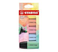 Stabilo boss mini pastel pack de 5 marcadores fluorescentes - trazo en