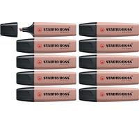 STABILO – Marcador fluorescente BOSS ORIGINAL NatureCOLORS – Ocre oscuro, caja x10