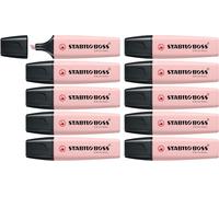STABILO - marcador - BOSS ORIGINAL NatureCOLORS Wildflower | pack de 10, rojo