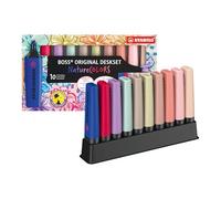 STABILO Marcador BOSS ORIGINAL NatureCOLORS Wildflower – Set de 10 con base para escritorio