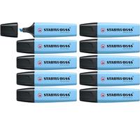STABILO - marcador - BOSS ORIGINAL Pastel | pack de 10, azul celeste
