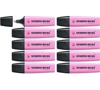 STABILO - marcador - BOSS ORIGINAL Pastel | pack de 10, fucsia helado