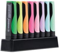 STABILO - Marcador ecológico - GREEN BOSS - Set de mesa de 8-4 colores pastel y fluorescentes diferentes