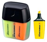 STABILO – Marcador fluorescente BOSS MINI – Estuche de 4 (amarillo, azul, verde, naranja)