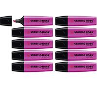 STABILO Marcador fluorescente BOSS ORIGINAL Pack de 10 Lila