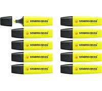STABILO Marcador fluorescente BOSS Original Amarillo Pack de 10