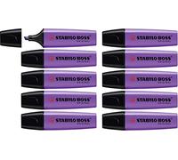 STABILO Marcador fluorescente BOSS Original Pack de 10 Lavanda