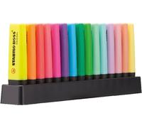STABILO - marcador fluorescente - BOSS ORIGINAL | set de mesa de 15, 9 colores fluorescentes, 6 colores pastel