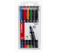 Stabilo, marcador permanente stabilo ohpen - estuche con 6 colores - p