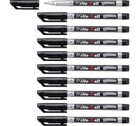 STABILO Marcador prermanente Write-4-all color negro - Caja con 10 unidades - Pu