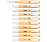 STABILO Marcador Swing Cool Pastel – Pack de 10 – Naranja pálido
