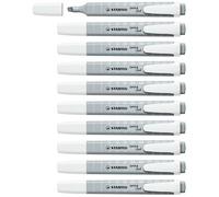 STABILO - Marcador - Swing Cool Pastel - Pack de 10 - Gris polvoriento