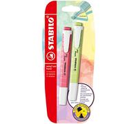 STABILO - marcador - swing cool Pastel | pack de 2, chispa de lima, rubor rosa