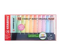STABILO - Marcadore BOSS ORIGINAL - Set de escritorio con 10 marcadores pastel