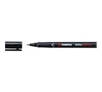 Stabilo ohpen rotulador permanente - punta superfina - trazo de 0.4mm - agarre antideslizante - tapon ventilado - color negro (10 uds)
