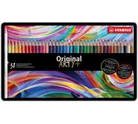 STABILO Original Arty+ Estuche de Metal de 38 Lápices de Colores Surtidos