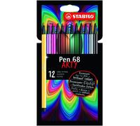 STABILO PEN 68 ARTY LINE BRUSH Rotuladores Punta Pincel Colores Surtidos Set de 6