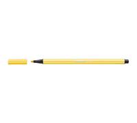 STABILO 68 - Bolígrafo de punta de fibra premium, 1 unidad, color amarillo