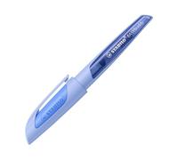 STABILO Pluma estilográfica escolar EASYbuddy Pastel – plumín M, borrable, azul nube, con cartucho