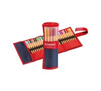 STABILO – Rotulador punta fina point 88 – Estuche Rollerset 25 colores
