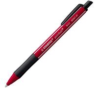 Stabilo pointball naturecolors wildflower boligrafo retractil - trazo 0.5mm - hecho con 87% bioplastico - grip antideslizante - recargable - tinta azul - color del cuerpo rojo borgoÃ±a (10 uds)