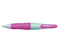 STABILO - Portaminas ergonomico EASYergo 1.4 - Modelo para diestros - Color turquesa/rosa neón