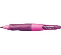 STABILO -Portaminas ergonómico para diestros - EASYergo 3.15 en rosa/lila - incluye 1 mina gruesa - Dureza HB y sacapuntas