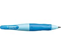 STABILO - Portaminas ergonómico para zurdos - EASYergo 3.15 en azul claro/azul oscuro - incluye 1 mina gruesa - Dureza HB y sacapuntas