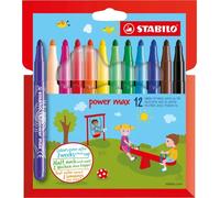 STABILO Rotuladores Power Max - Fuerte Multicolor - 12 piezas