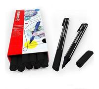 STABILO Punta Fineliner de nailon Pointmax - 0.8 mm - Paquete de 10-12 colores - Negro - 488/46