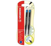 STABILO - Recambio para bolígrafo - p. ej., para pointball y SMARTball - Pack de 2 - azul