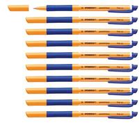 STABILO Roller pointVisco tinta gel de baja viscosidad Pack de 10 azul