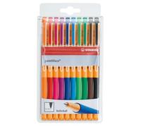 STABILO - Roller tinta gel - pointVisco - Estuche de 10-10 colores diferentes