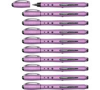 STABILO - roller - worker+ NatureCOLORS Wildflower | pack de 10, gris violeta, color de escritura azul