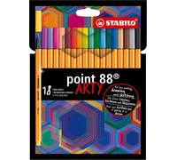 Stabilo - rotulador de punta fina - point 88 - arty - estuche de 18 co