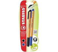 STABILO Rotulador ecológico GREENpoint Pack de 2 azul y negro
