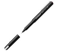 STABILO Rotulador fino Dr!ver prémium – 0,4 mm, tinta a prueba de manchas – rojo