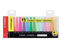 Stabilo Rotulador Fluorescente Boss Original Surtido 15 Unidades