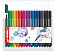 STABILO Rotulador pointMax Estuche de 18 colores diferentes