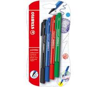 STABILO - Rotulador - pointMax - Estuche de 4 - azul ultramar, negro, carmín, verde